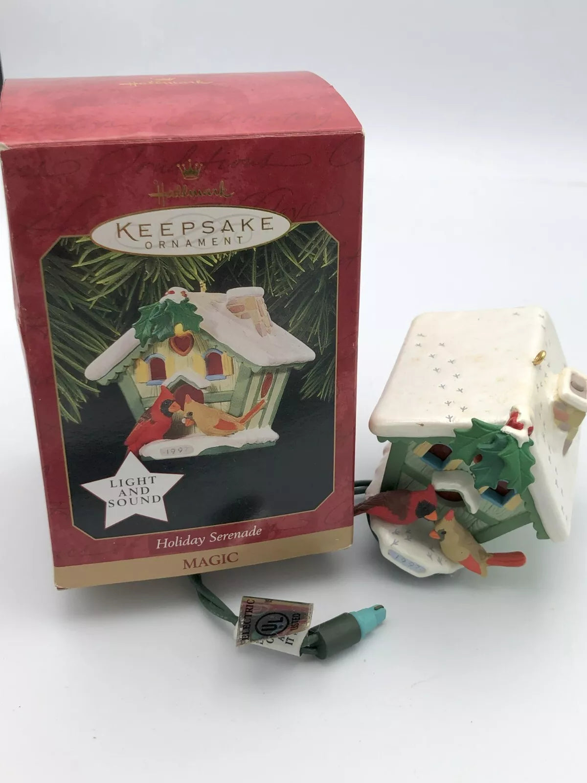 Hallmark Keepsake Holiday Serenade Light Sound Magic Singing Bird Ornament 1997