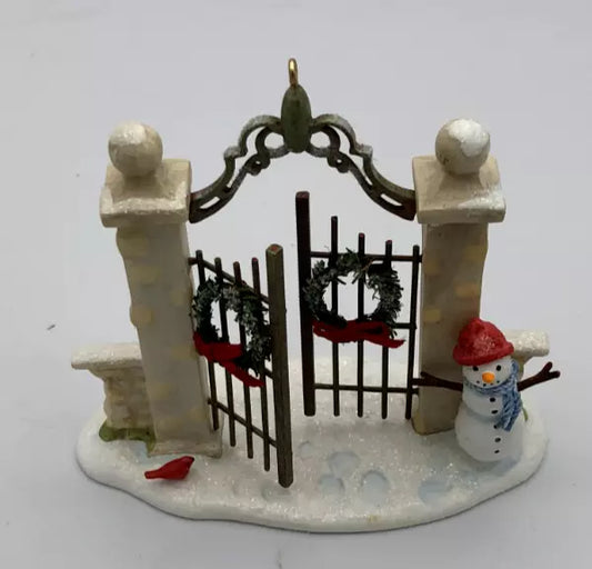 2007 Hallmark The Park Gates - Winter Park Christmas Ornament