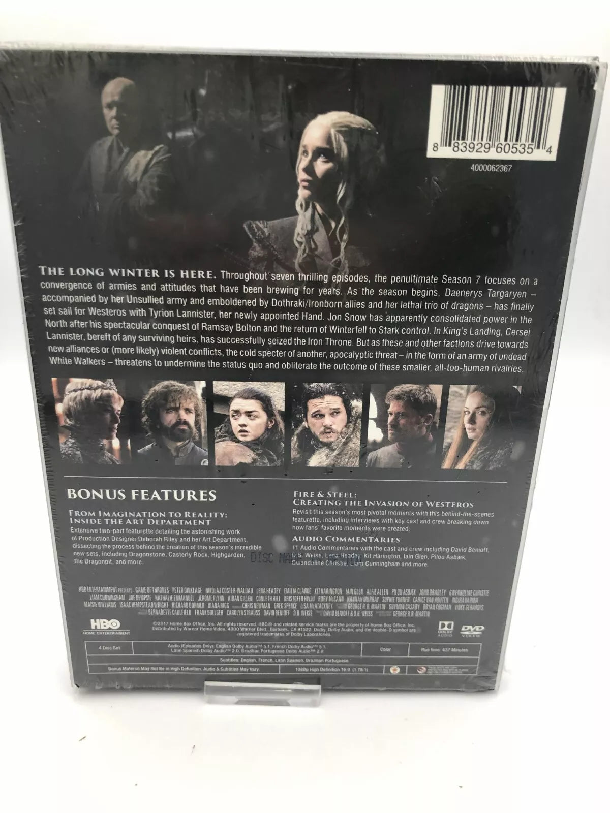 Game of Thrones: the Complete Seventh Season (DVD, 2017) WINTER IS HERE New Sealed