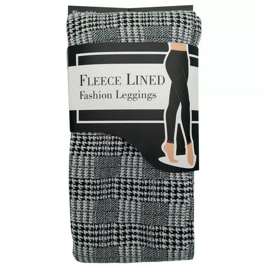 Fleece Lined Ladies Plaid Leggings