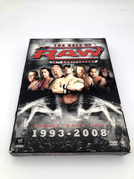 WWE - Raw 15th Anniversary (DVD, 2007, 3-Disc Set) Like New