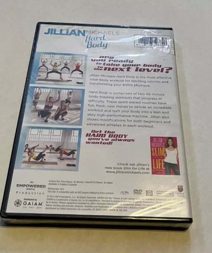 Jillian Michaels: Hard Body (DVD, 2013) New Sealed