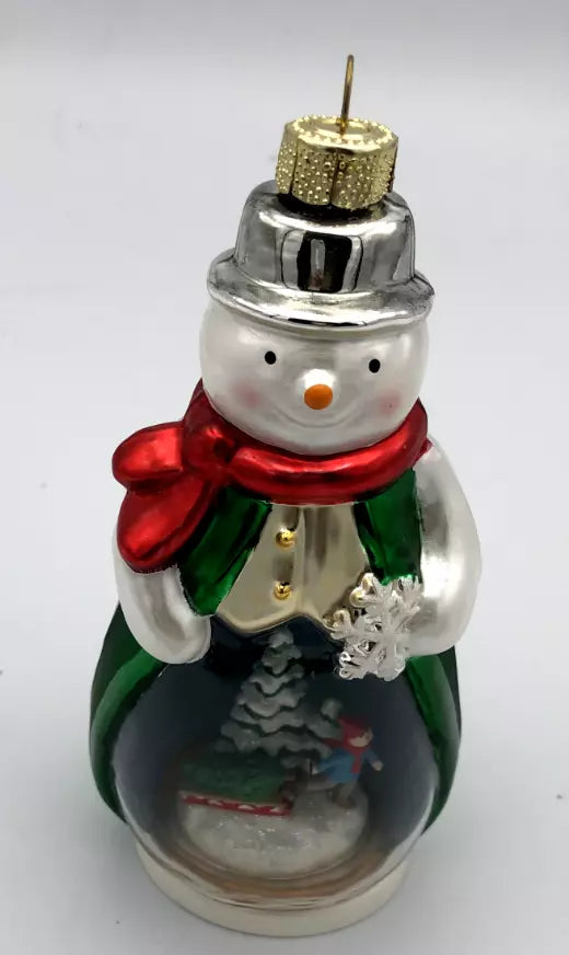 Hallmark Keepsake Ornament Snow Time Like Christmas Snowman Glass Skater Tree