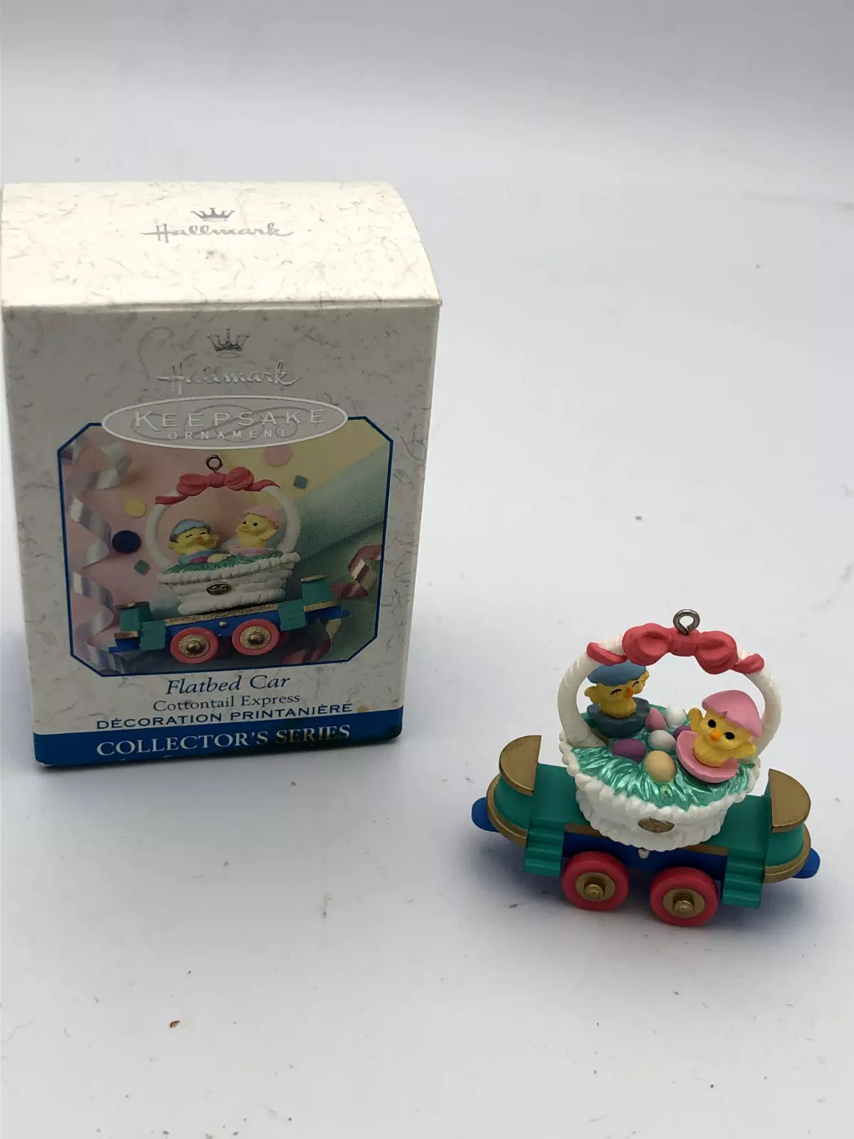 Hallmark Ornament Cottontail Express Flatbed Car 1998 Easter