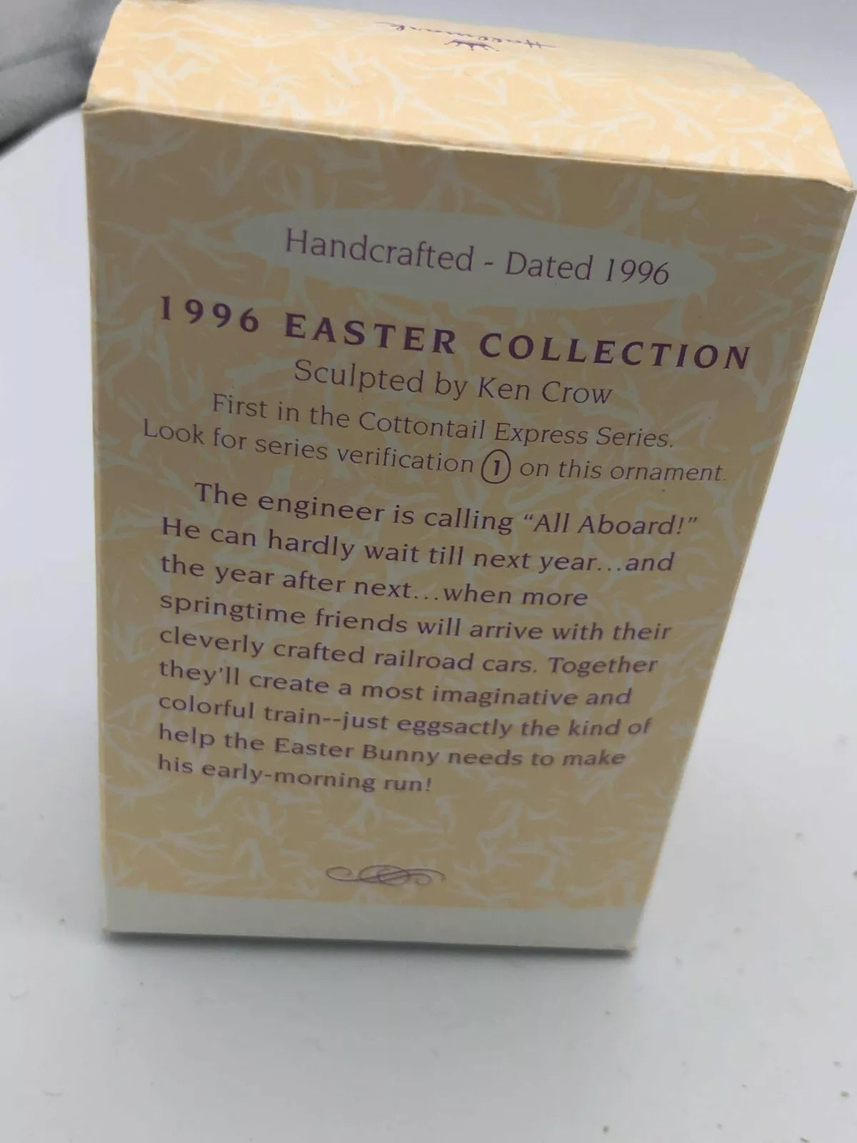 Hallmark Keepsake Ornament VTG 1996 COTTONTAIL EXPRESSERIES LOCOMOTIVE