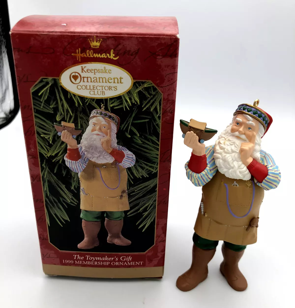 Hallmark 1999 Toymaker's Gift Santa Claus  Exclusive Christmas Ornament