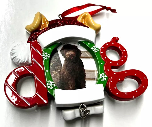 Dog PERSONALIZED Christmas Ornaments (PERSONALIZATION NOT INCLUDED)