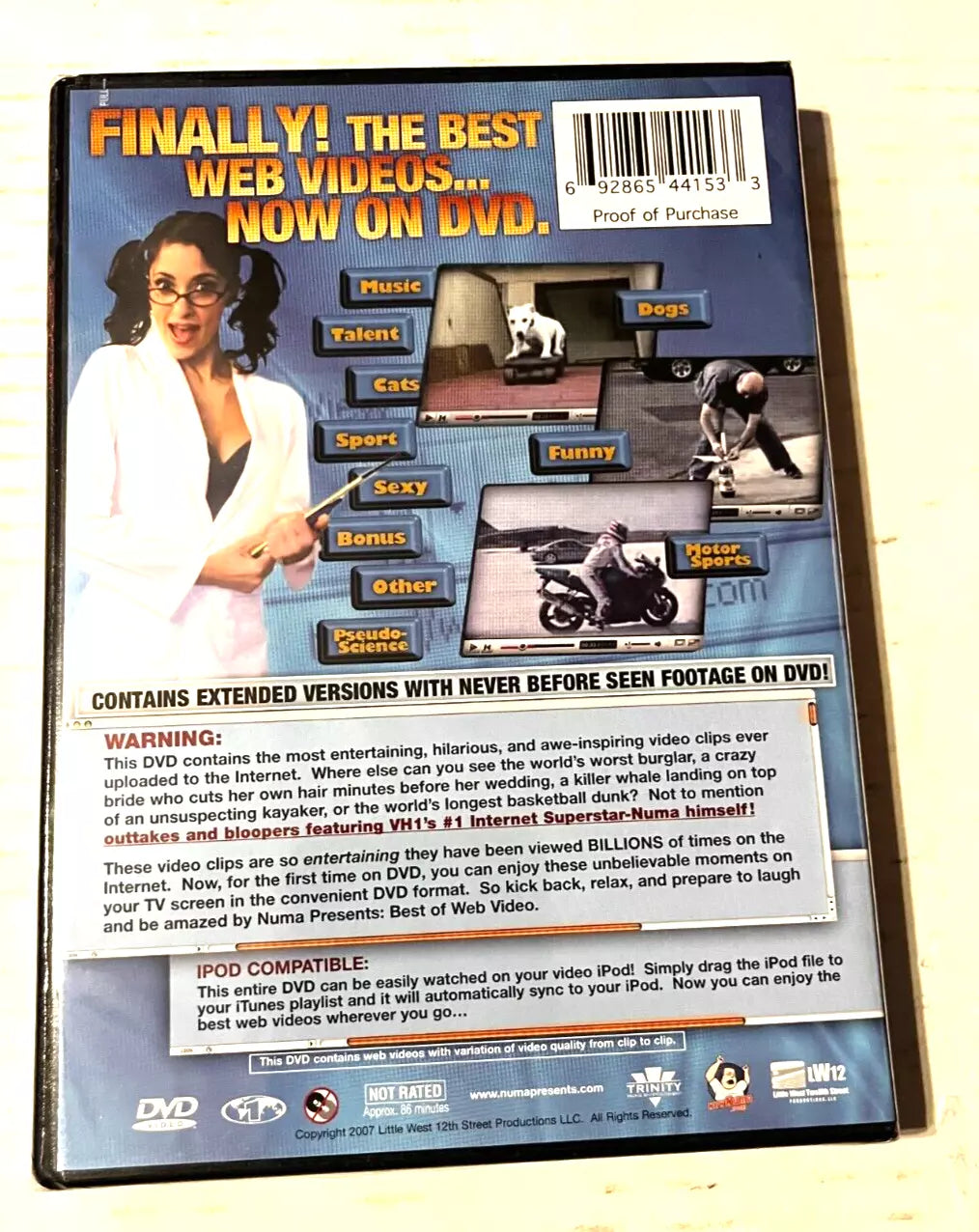 Best of Web Video (DVD, 2007) New Sealed