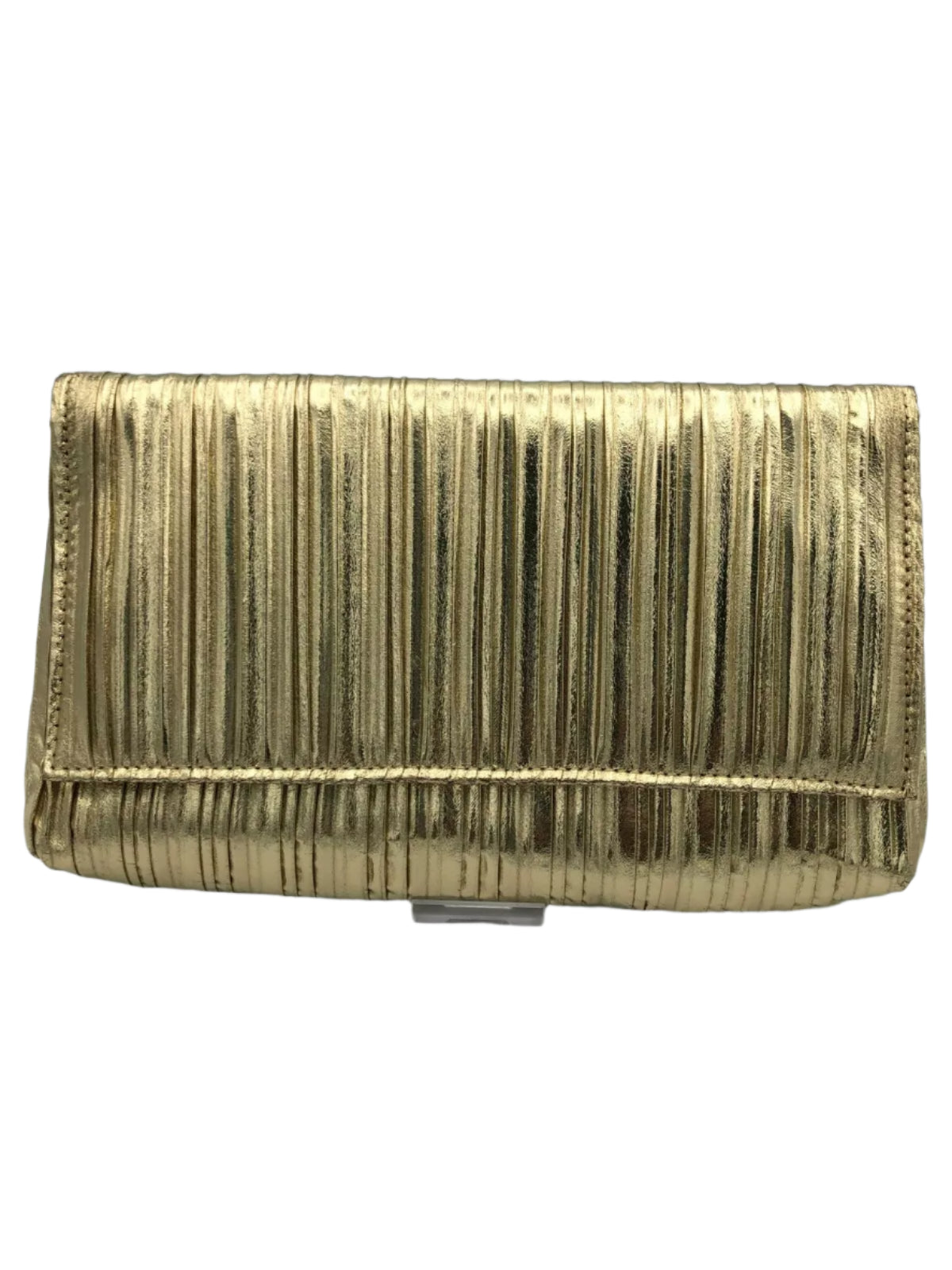 Verdusa Small Metallic Glitter Flap Clutch Evening Bag Handbag - Gold