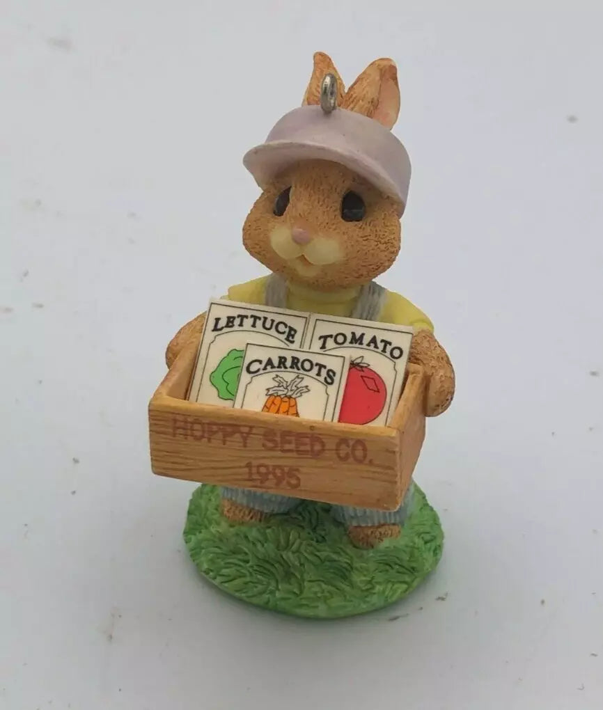 High Hopes Tender Touches Easter Spring Bunny Seeds 1995 Hallmark Ornament