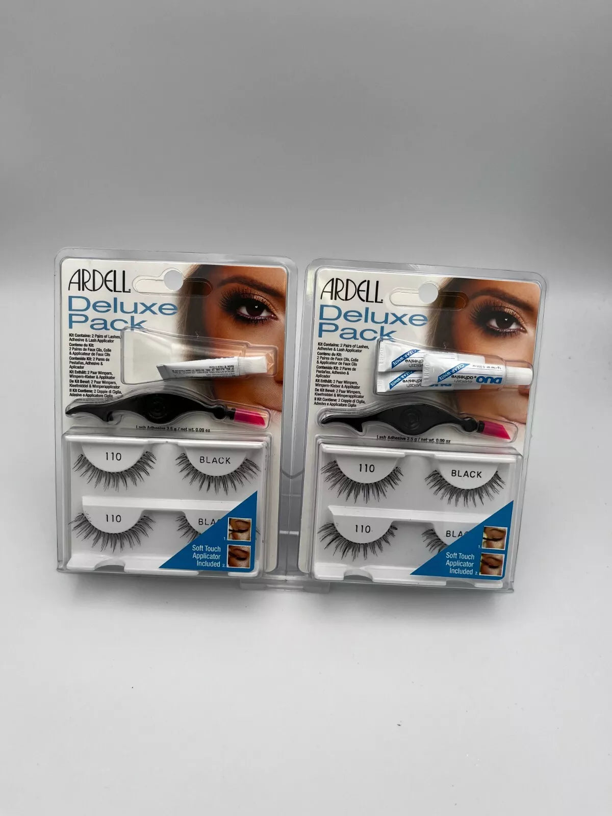 ARDELL Deluxe Pack Lashes, 110 Black  (2 PACKS)