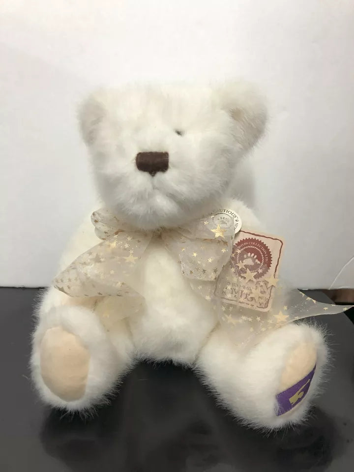 Boyds Bear Collection (Vanessa R. Angel) With Clear Bow with Gold Stars