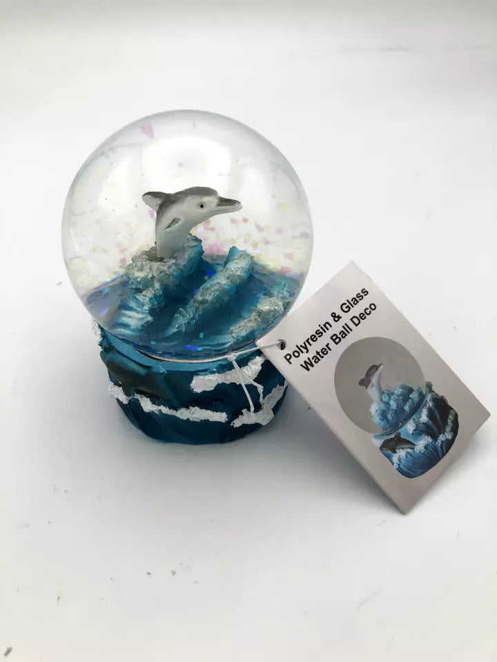 3.5" Glitter Snow Globe (Dinosaur, Panda Bear, Astronaut, Unicorn, Dolphin)