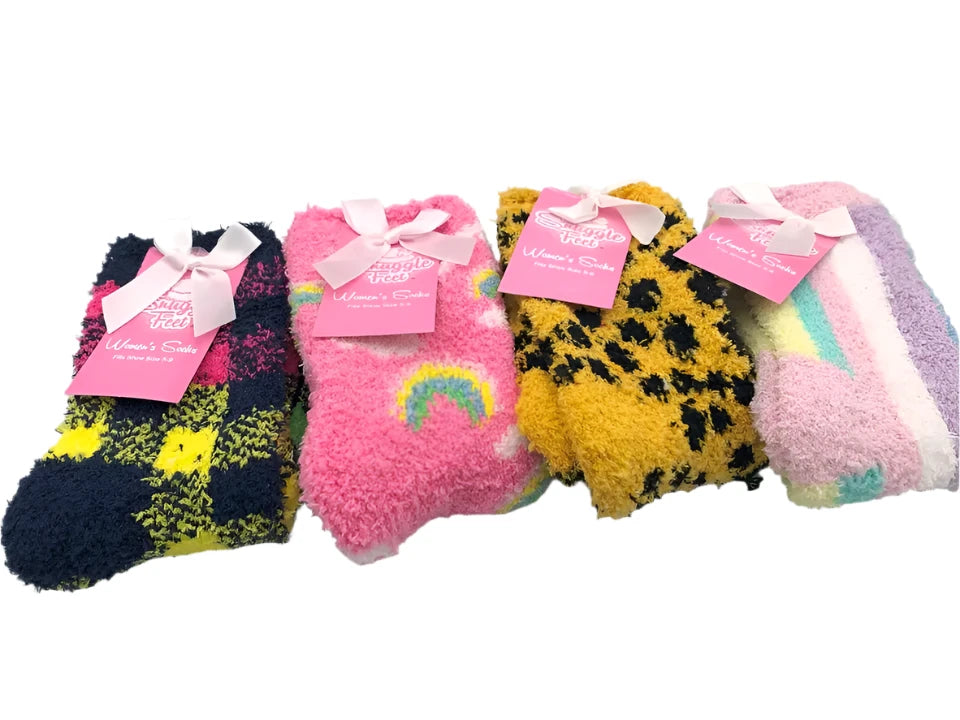 Cozy Fuzzy Socks Size 9-11