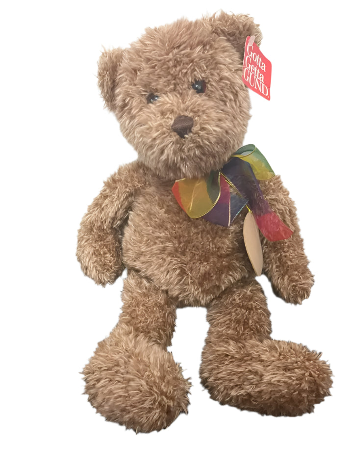 GOTTA GETTA GUND Bearessence Teddy Bear with Ribbon 16" #4890