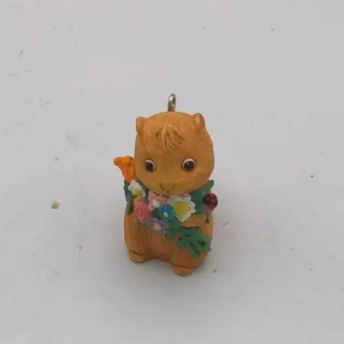Hallmark Keepsake Garden Club Squirrel Ornament Flowers Bouquet #3 Series